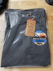 U. S. Vintage Men’s Garment Dyed Charcoal Crew Neck Long Sleeve T-Shirt Tee $50