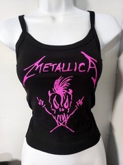 Metallica Tank Top METALLICA crop Top Metallica Cropped Shirt Womens Pick Size