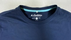 Chubbies Men’s Navy Blue Surf Riders Tee Size Medium Color Block Neon Boat
