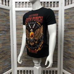 Five Finger Death Punch T Shirt Got Your Six Eagle Swords Print Mens Size S