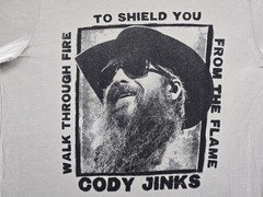 Cody Jinks Shirt Mens XL Tan Walk Through Fire To Shield You Country Band Tee
