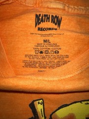 Death Row Records Gin & Juice Tshirt Size M/L New No Tags Inmate Orange