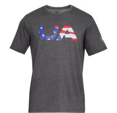 Under Armour Men’s UA Freedom Big Flag USA T-Shirt, Graphite, Sz. Small