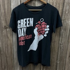 Green Day American Idiot Heart Grenade Graphic Band Tee Shirt Black Mens Large