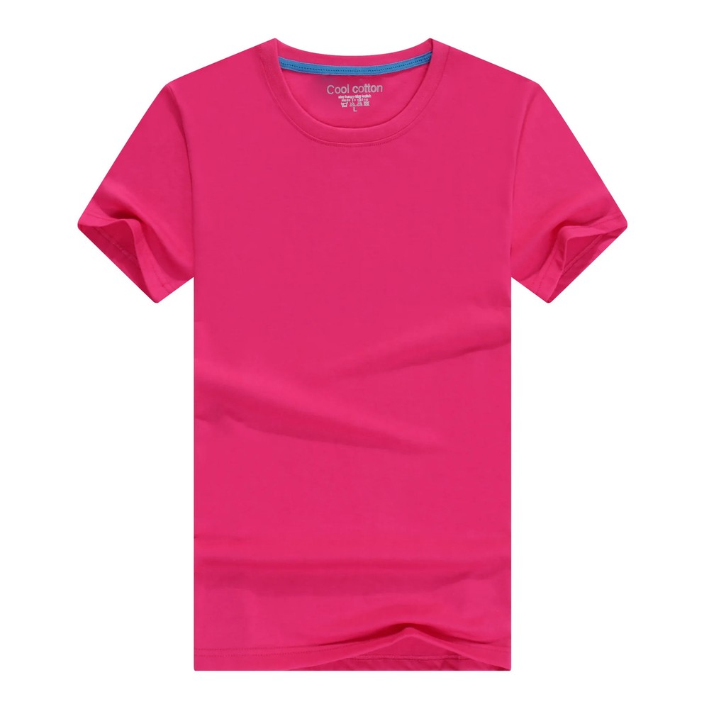 2026 Brand New 100% Cotton Mens T shirt Pure Color Men T Shirts Round Collar