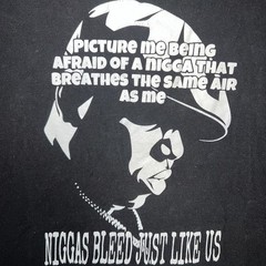 VTG Biggie Smalls Notorious B.I.G. T Shirt Men’s XL Black Ni**as Bleed Gemrock