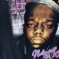 Notorious BIG Black Graphic Tshirt Medium HIp Hop Rap Rapper Big Poppa Retro 90s