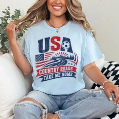 USA Country Roads Take Me Home Unisex T-Shirt