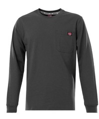 NEW Wrangler Workwear Long Sleeve Pullover Pocket Tshirt Gray Men’s Size Small