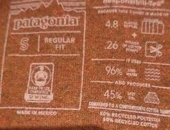 MENS PATAGONIA RESPONSIBILI-TEE SIZE SMALL