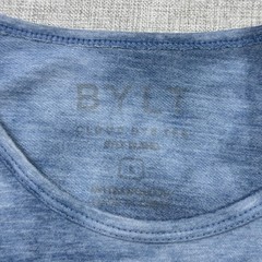 BYLT Tie-Dye Gym T-Shirt Mens Large Blue Relaxed Graphic Crew Neck Stretch