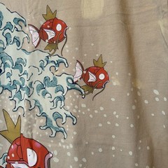Pokemon Uniqlo Magikarp Snorlax Great Wave Off Kanagawa Hokusai UTGP Anime BG20