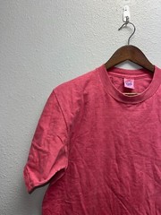 Vintage Jerzees Blank Shirt Red 100% Combed Cotton USA Made Tee Medium