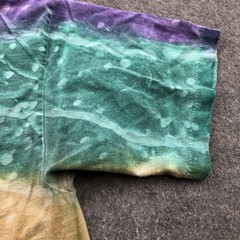 Vintage Soccer Shirt Mens XL Tie Dye Skeleton Finish line Mardi Gras 90s