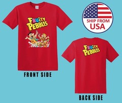 Fruity Pebbles Cereals Men’s Red Size S-5XL