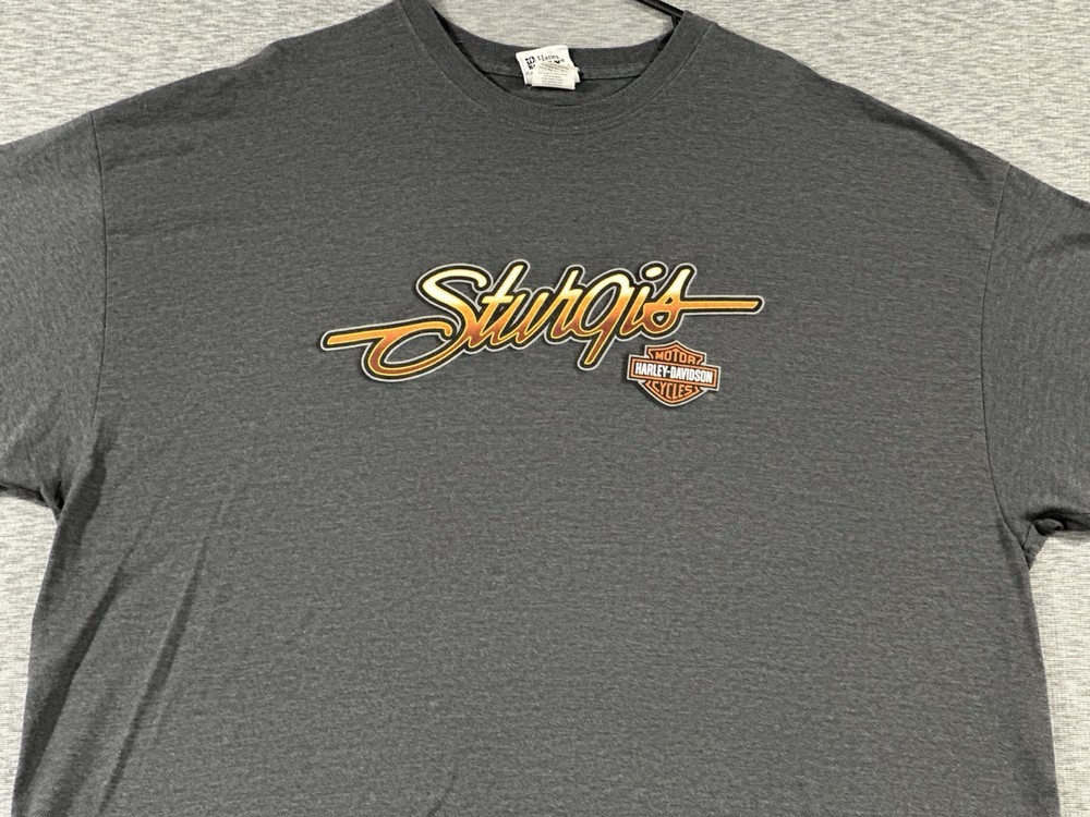 Harley Davidson Sturgis South Dakota Shirt 3XL Dark Gray Waterfall Deer 2011