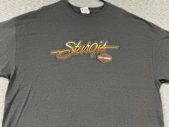 Harley Davidson Sturgis South Dakota Shirt 3XL Dark Gray Waterfall Deer 2011