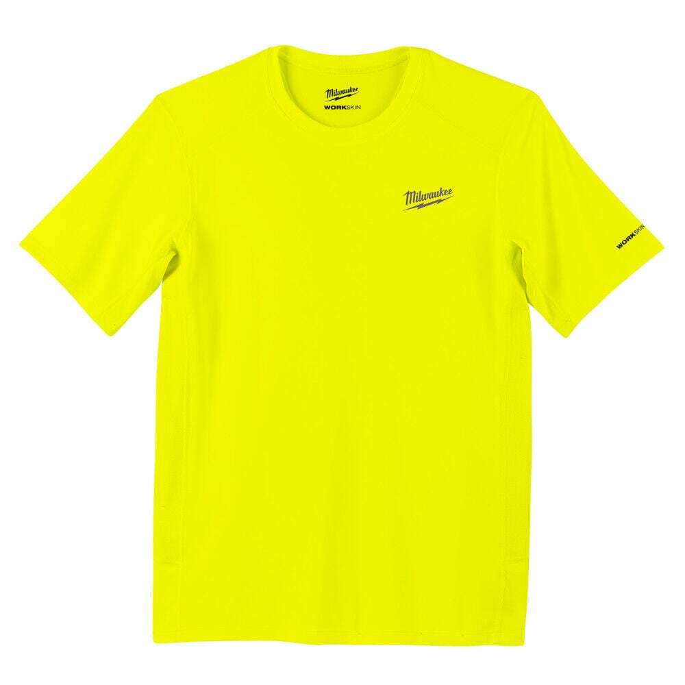 Milwaukee Workskin Lightweight Performance Shirt – Short Sleeve Hi Vis Yellow –
