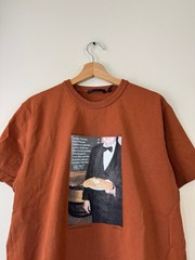 Helmut Lang Fashion Brand Vienna Austria Orange Tee Shirt – Medium