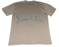 Marina T Shirt XXL Beige Princess of Power 2025 Tour Merch Ribbon Tee NEW *spots