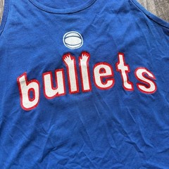 Vintage 1980s Blue NBA Washington Bullets #30 Jersey