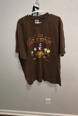 Peanuts Men’s Brown Great Pumpkin Charlie Brown Crew Neck T-Shirt Size XL
