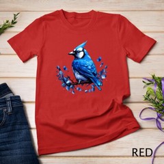 Blue Jay Geometric Patten Art,Cute Blue Jay Bird Lover Tee Unisex T-shirt