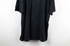 Vintage 90s Streetwear Mens 2XL Faded Blank Pocket T-Shirt Black Cotton USA