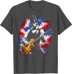 Abraham Lincoln Abe Lincoln Playing Guitar T-Shirt