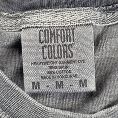 Comfort Colors Graphic Shirt Mens Medium Grey Mission Matthew 28:19 Long Sleeve