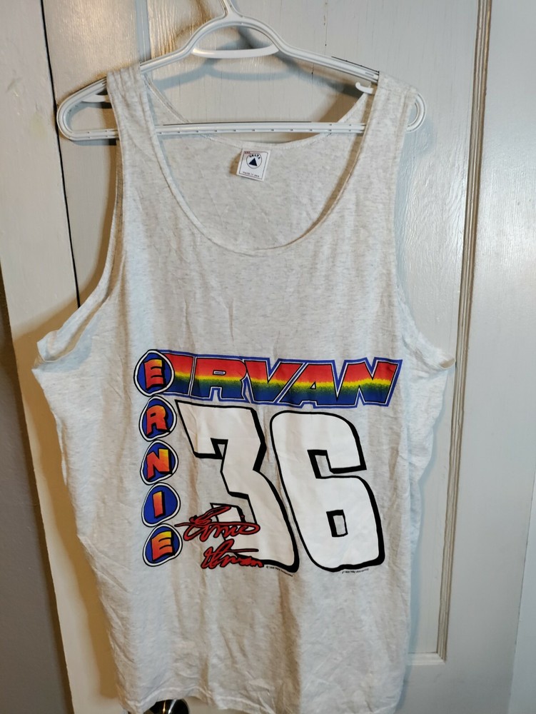 ERNIE IRVAN #36 VINTAGE 1998 MARS T-SHIRT SIZE XXL MEN’S NASCAR TANK TOP RARE