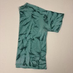 Green Tie Dye T Shirt Mens XL Grunge Distressed Blank Vintage Style Festival Tee