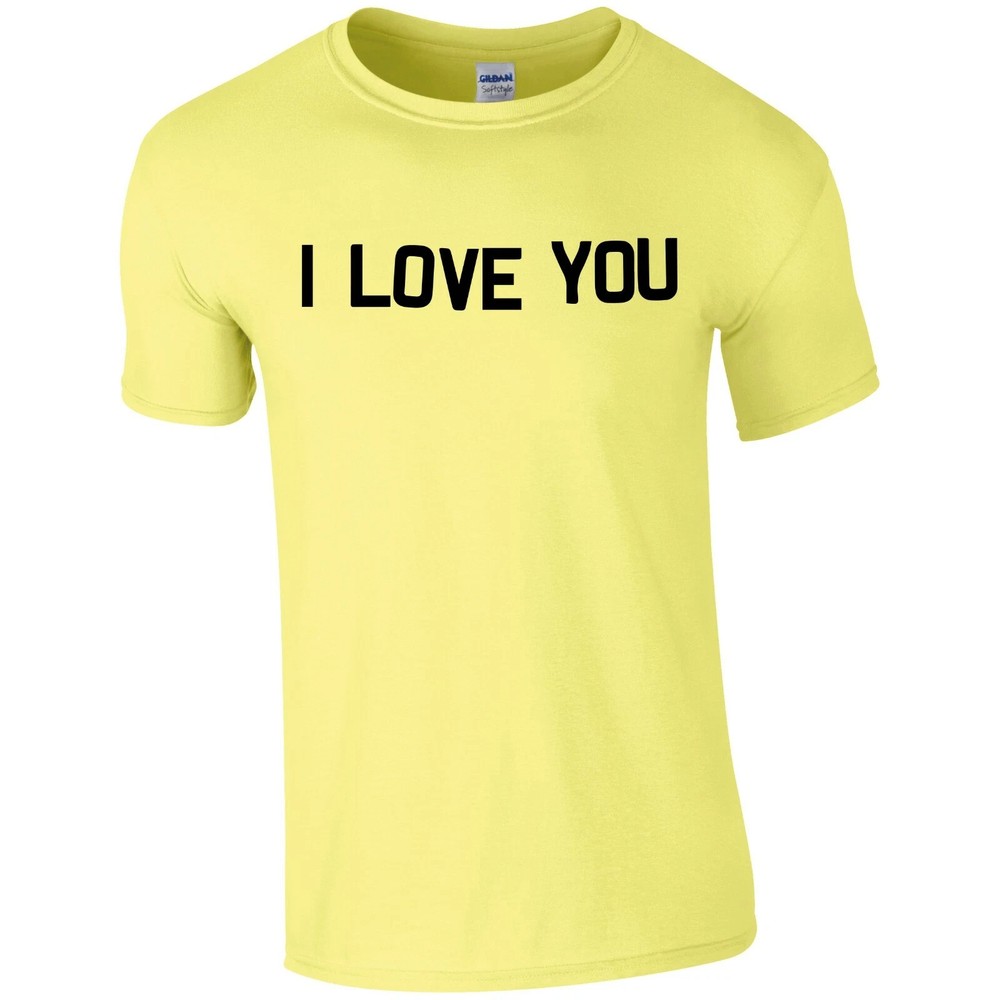 I Love You Funny Quote T-Shirt HOT ITEM (Cornsilk)
