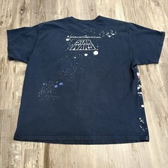 Star Wars Men Shirt Large Blue Episode 4 IV Graphic Short Sleeve Crew Neck Tee