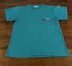 Carnival 100% Combed Cotton Adult Unisex Small T-Shirt Turquoise Vintage