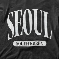 Seoul South Korea vintage city souvenir classic tee travel