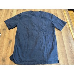 Duluth Trading Co T Shirt Mens Large Navy Blue Adult Pocket Longtail T Excellent