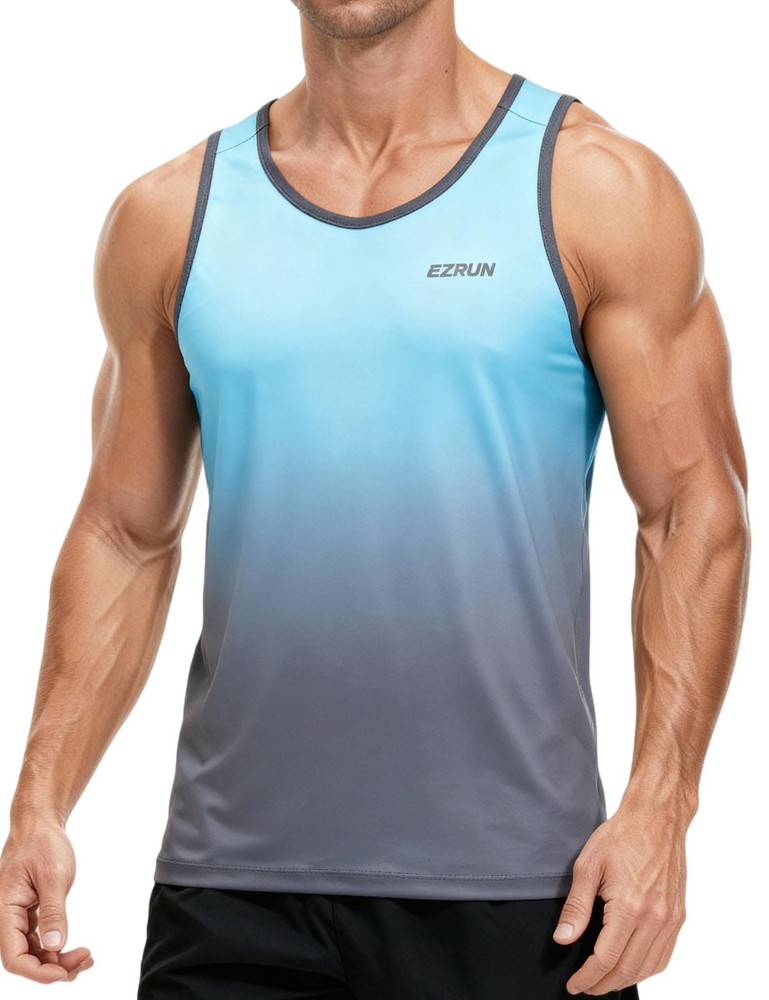 Men’s Quick Dry Sport Tank Top for Bodybuilding Gym Athletic Jogging Running,…