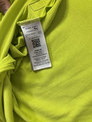 Puma Hoops Basketball Tee Neon Yellow Graphic Athletic Shirt Mens Small