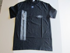Ford Mustang Shelby Cobra Snake Emblem Cotton T-Shirt Black Official Licensed