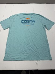 Costa Del Mar Shirt Mens 3XL Blue Catch Release Repeat Fishing Graphic Tee