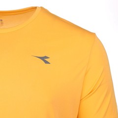 diadora Run Crew Neck Short Sleeve Athletic T-Shirt Mens Orange Casual Tops 1801