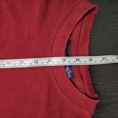 IVY CREW Men’s Burgundy Front Pocket Crew Neck Short Sleeve T Shirt Size S