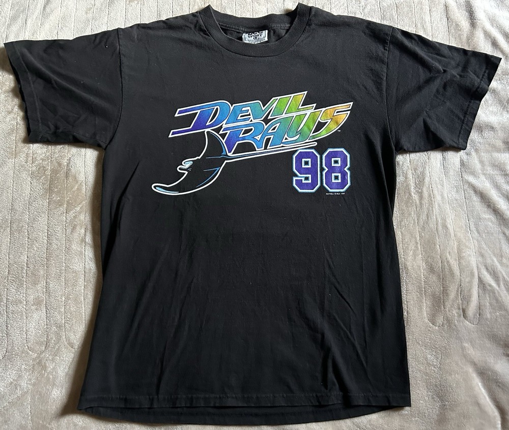 VTG 1998 Tampa Bay Devil Rays Inaugural Season T Shirt Men’s Size L Lee Sport