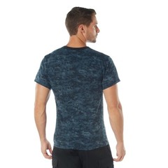 Men’s Midnight Blue Digital Camouflage Short Sleeve T-Shirt Rothco 88947