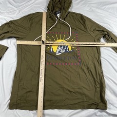 Pendelton Shirt Adult XL Green Rashguard Hoodie Pocket Drawstring UPF 50+ Mens