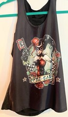 Cartoon Harley Quinn Yoga Shirts WILD CARD Size Small