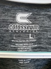 NEW Colosseum Athletics Large Men’s Gray T-Shirt Crew Neck Training NWT
