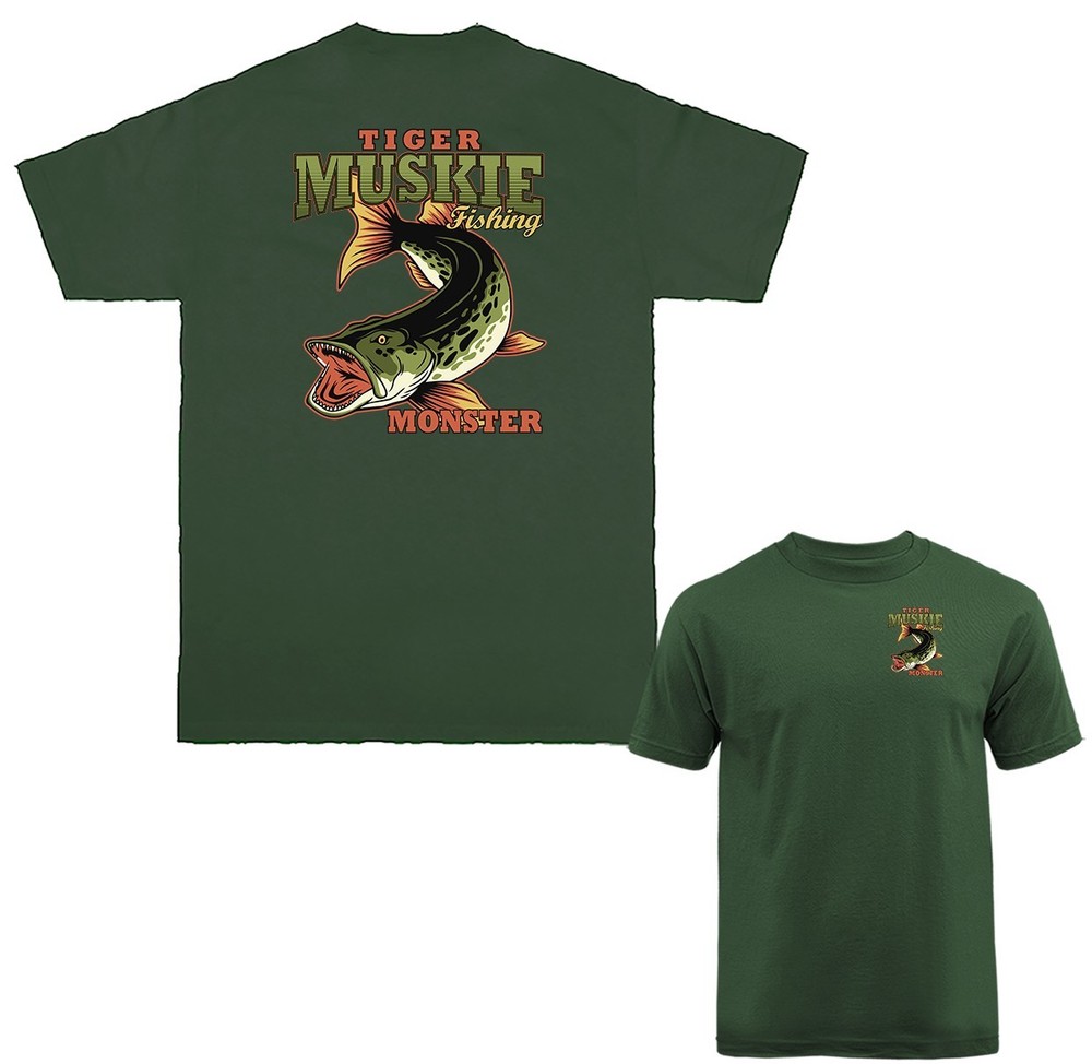 Tiger Muskie Fishing Outdoor Sports T-shirt