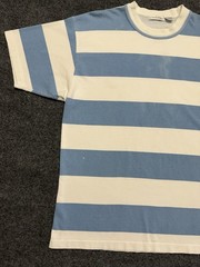 Vintage Claiborne Striped Cotton T-Shirt Adult M Relaxed Casual 90s